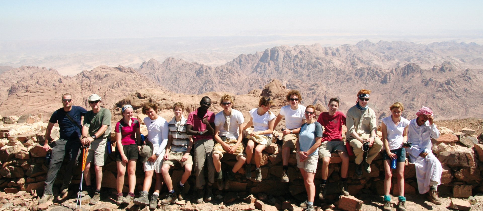 A group of young trekkers in the Sinai, Egypt | Neill Prothero