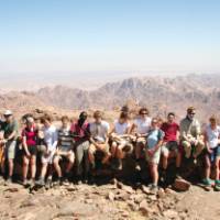 A group of young trekkers in the Sinai, Egypt | Neill Prothero