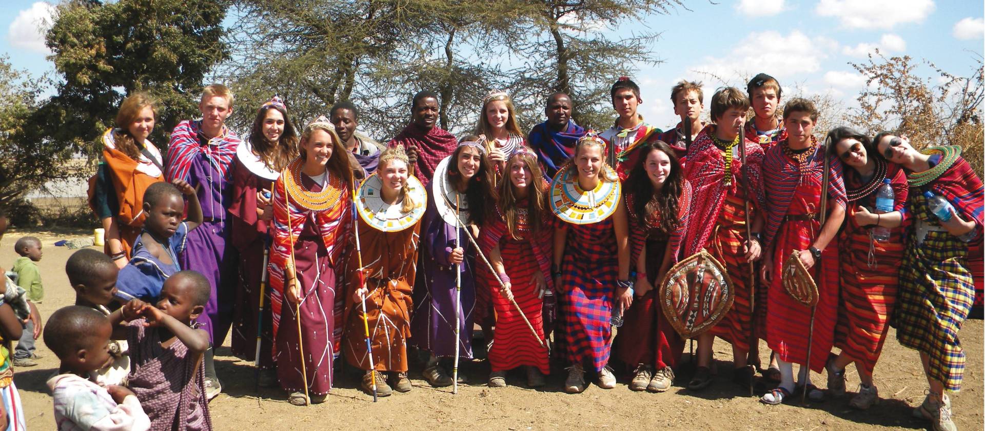 Traditional dress on the community project tour, Kenya | Ian Williams