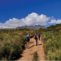En route ascending nearby Mugi Hill to help acclimatise | Heike Krumm