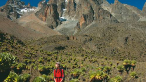 Trekker on Mt Kenya | Sue Badyari