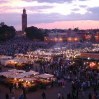 Djemaa el Fna square at the start of the evening | John Millen