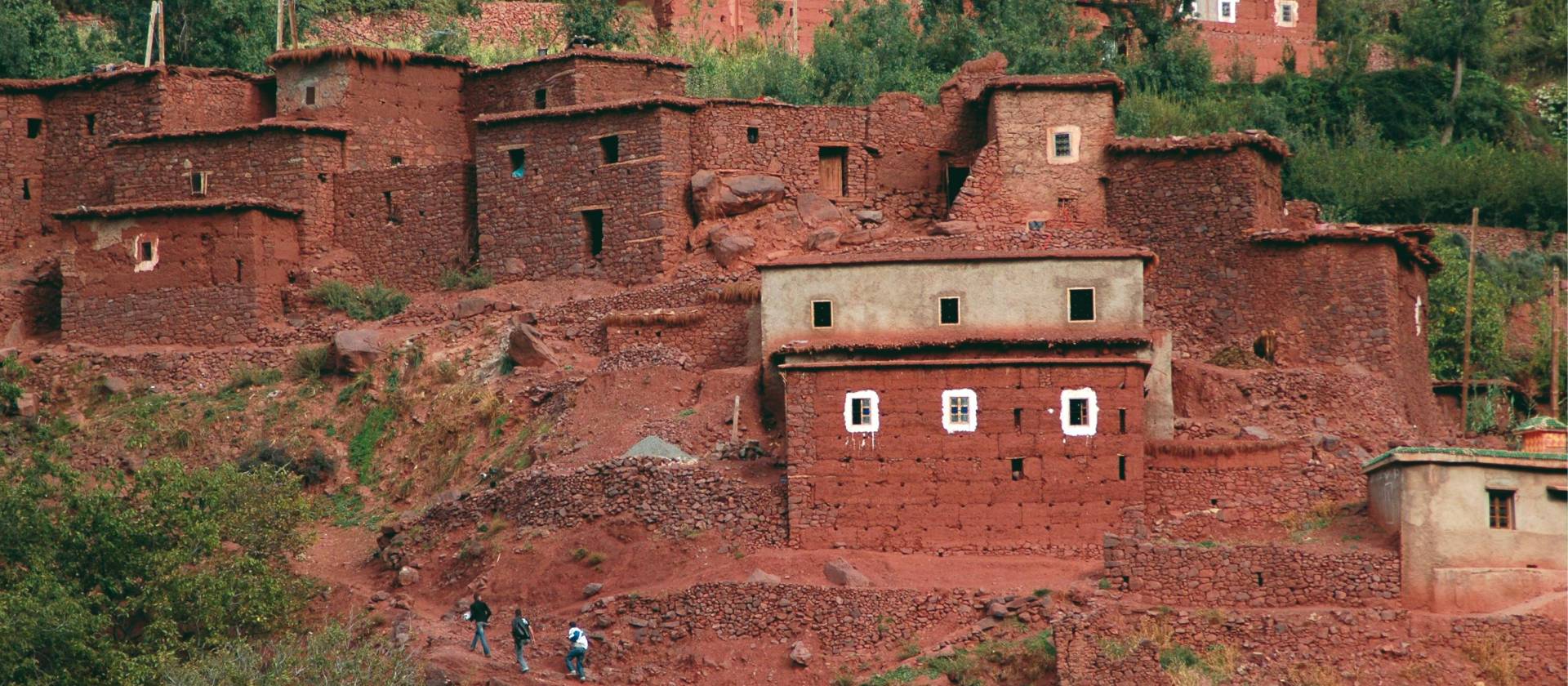 Trekkers arrive at a village in the High Atlas, Morocco | Sue Badyari