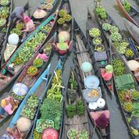 Fresh produce at the floating market, Borneo