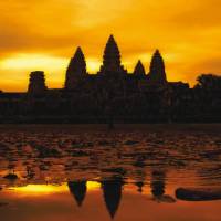 A golden sunrise over Angkor Wat at Siem Reap, Cambodia | David Lazar