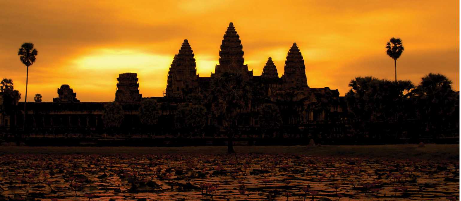 A golden sunrise over Angkor Wat at Siem Reap, Cambodia | David Lazar