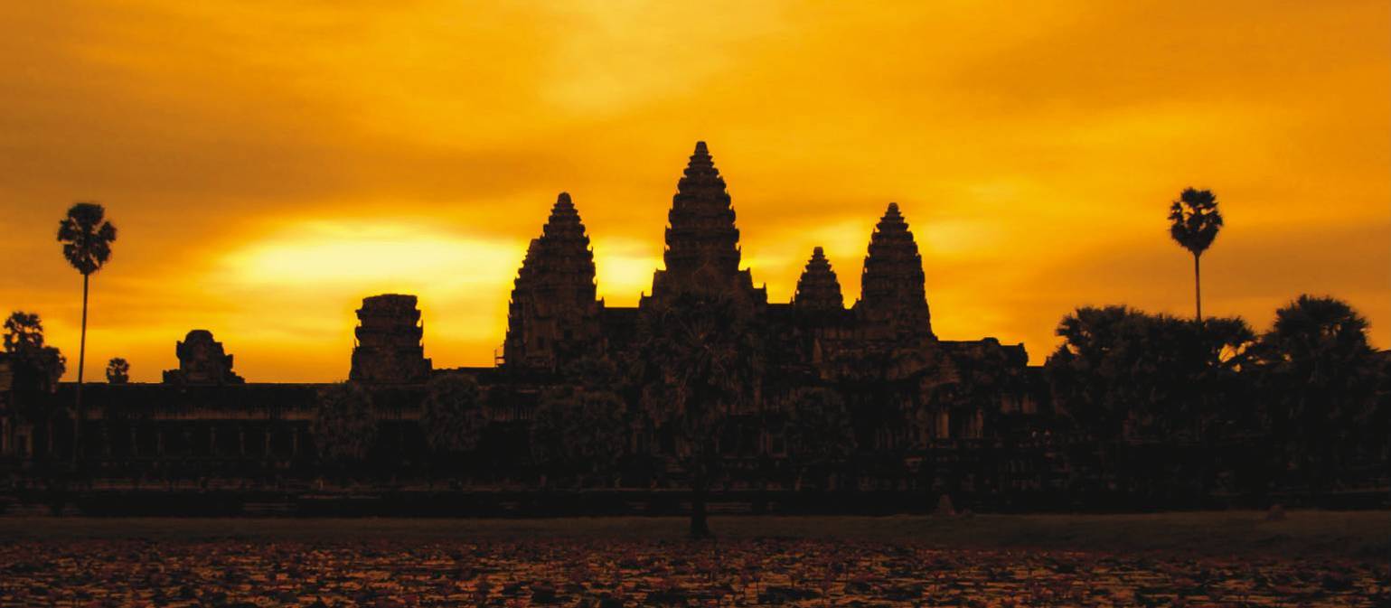 A golden sunrise over Angkor Wat at Siem Reap, Cambodia | David Lazar