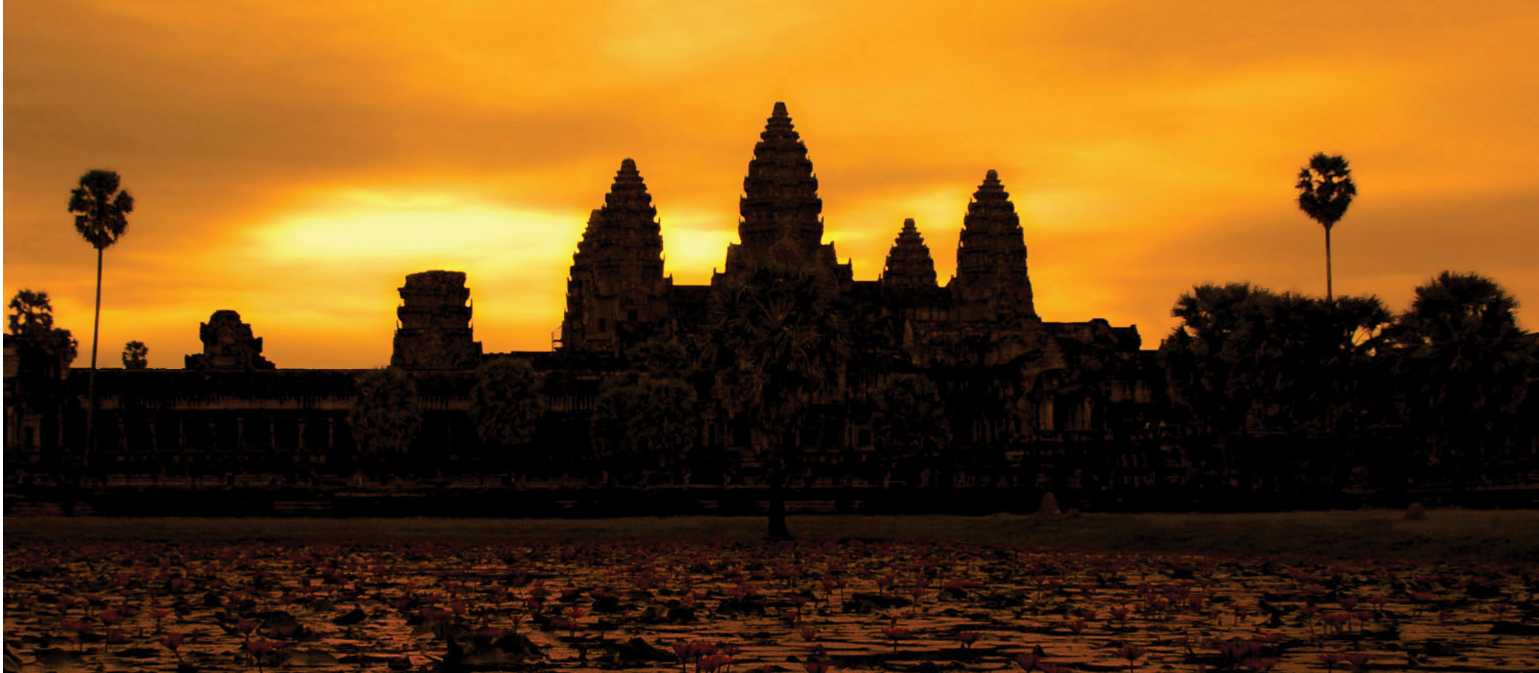 A golden sunrise over Angkor Wat at Siem Reap, Cambodia | David Lazar