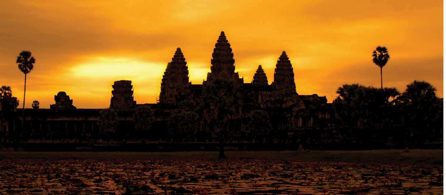 A golden sunrise over Angkor Wat at Siem Reap, Cambodia | David Lazar