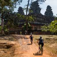 Exploring the ruins of Angkor Wat by bike is a unique way to discover the UNESCO listed site | Lachlan Gardiner