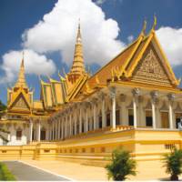 The Royal Palace in Phnom Penh is the residence of King Sihanouk of Cambodia