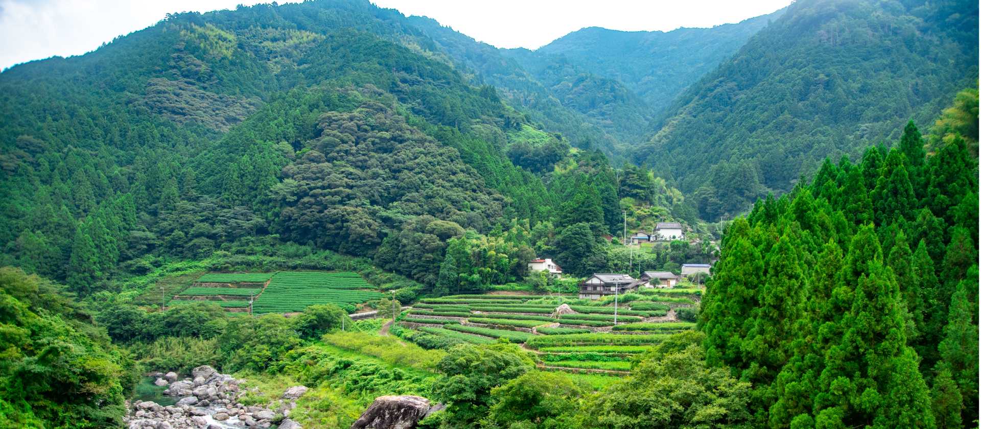 Beautiful natural scenes along the Shikoku Pilgrim Trail