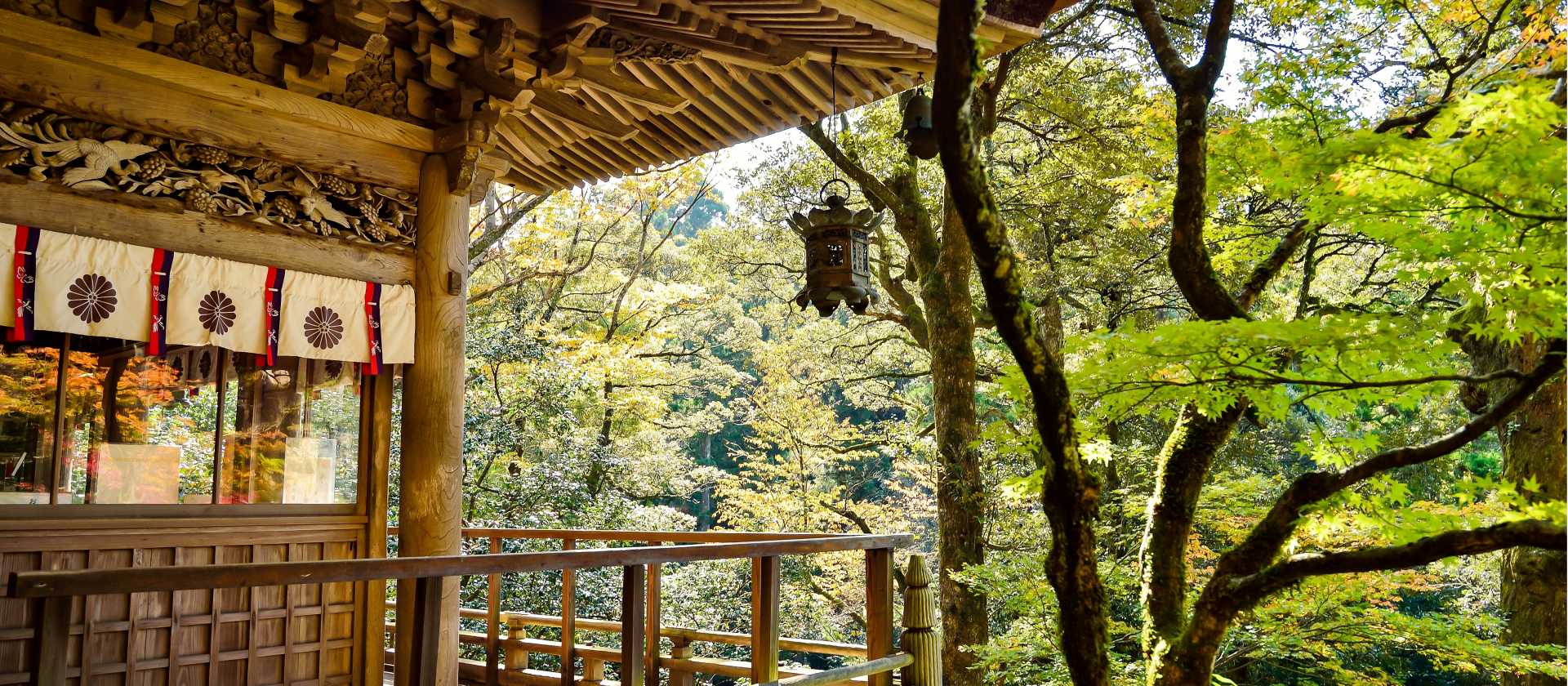 Temples nestle perfectly into Japans stunning natural beauty