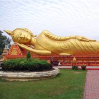 Golden reclining Buddha, Vientiane