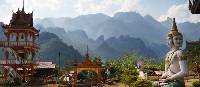 Temple with a view in Vang Vieng, Laos
