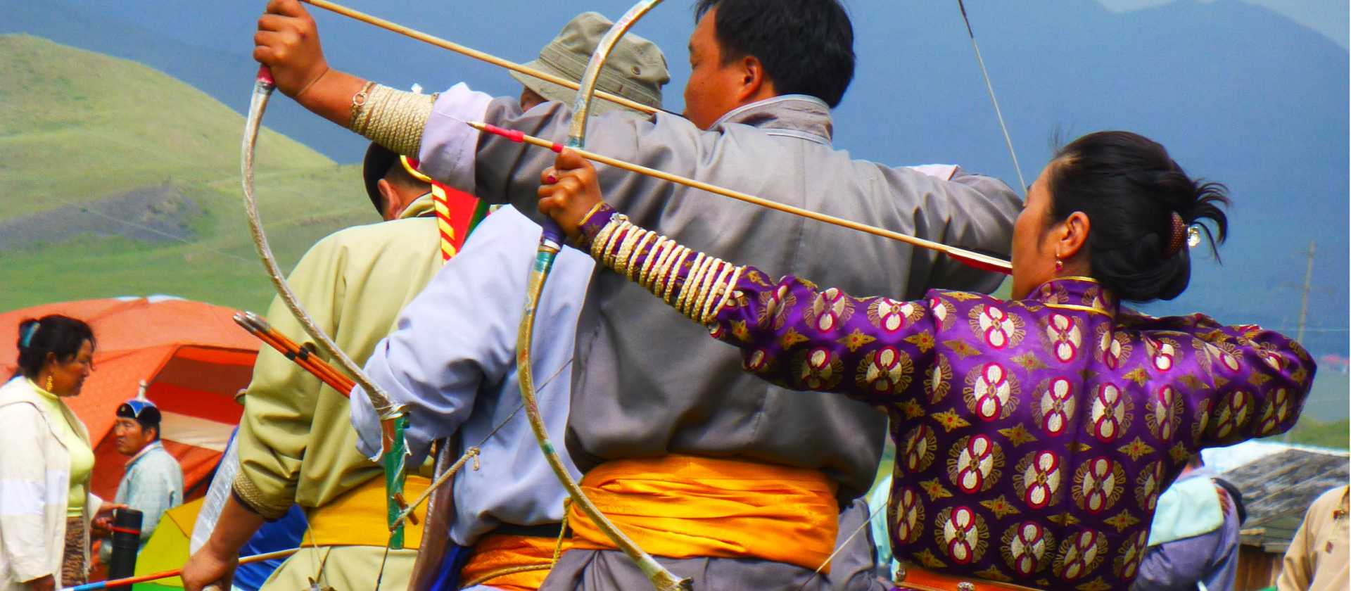 Archers at Naadam Festival, Mongolia | Caroline Mongrain