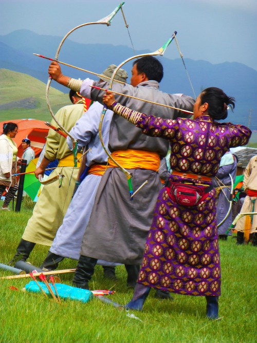 Archers at Naadam Festival, Mongolia&#160;-&#160;<i>Photo:&#160;Caroline Mongrain</i>