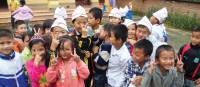 Happy school kids as we pass through Ham Yen | Scott Pinnegar