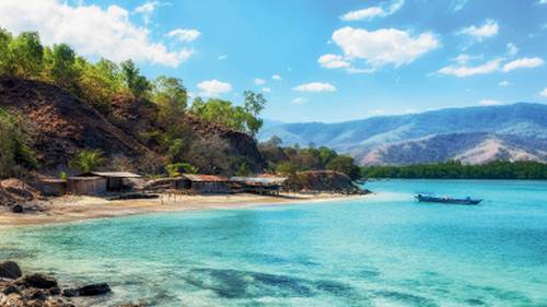 One of the many beautiful beaches of Timor Leste