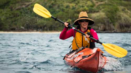 Paddle through Fiji’s Yasawa Islands, where turquoise waters and remote beaches become part of your daily journey