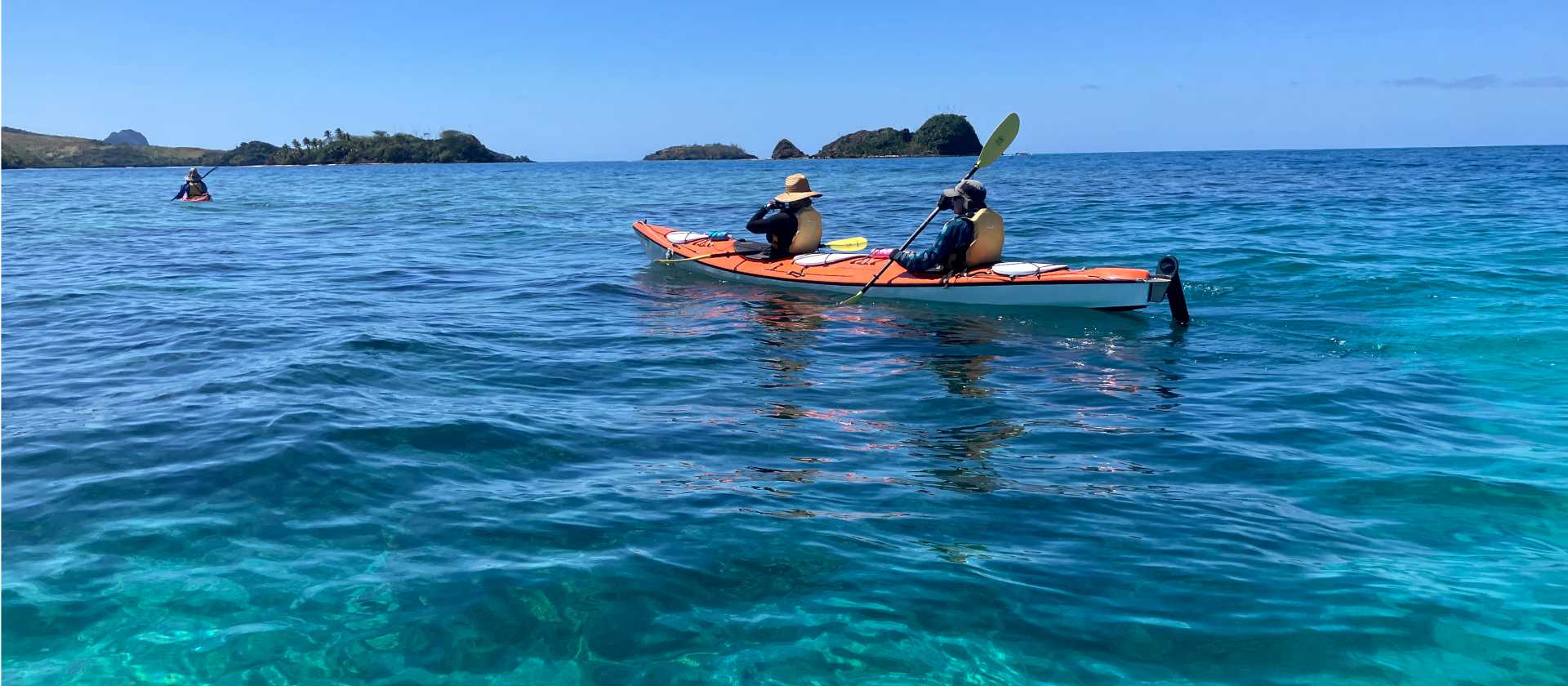 Journey between remote islands by sea kayak and experience the Yasawas from the water