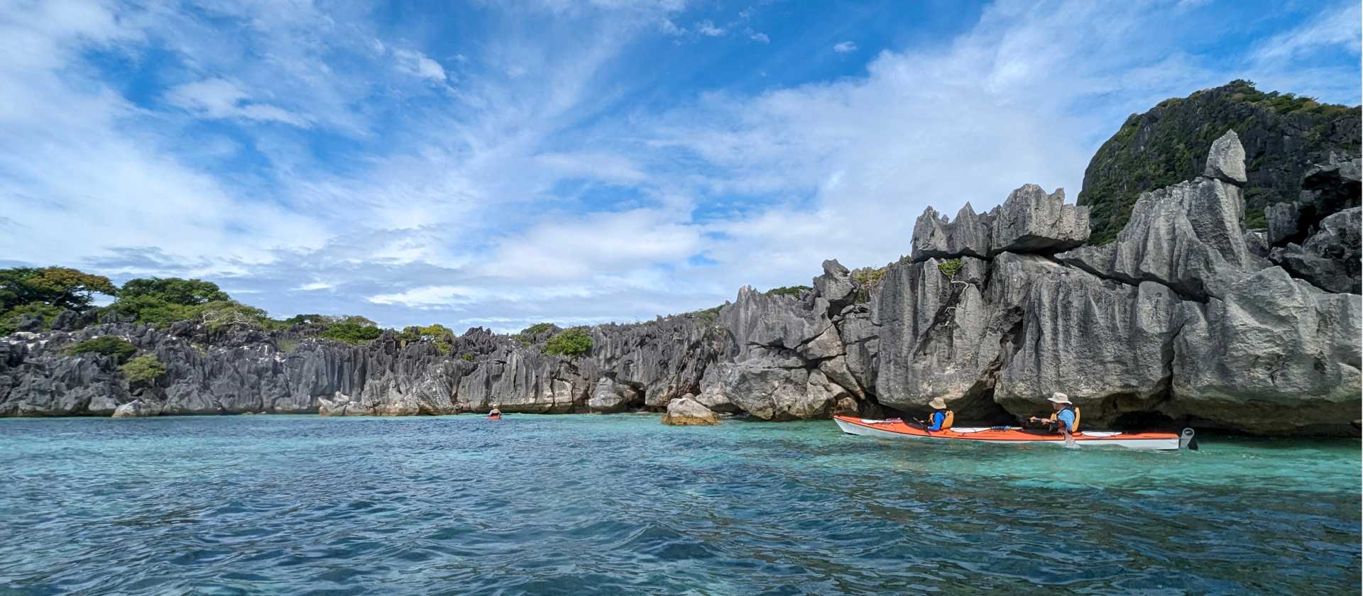Explore hidden limestone coastlines and quiet island coves accessible only by kayak