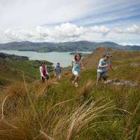 Family walking on the Port Hills | ChristchurchNZ