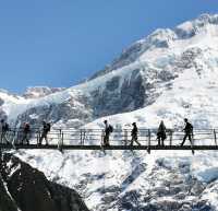 2nd swing bridge on the Hooker Valley track, Aoraki/Mount Cook | Fraser Gunn