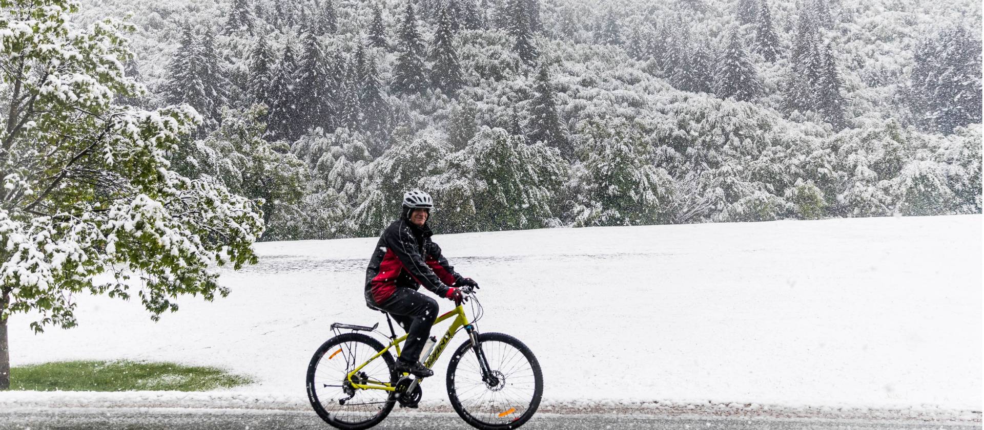 Just a little bit of snow on the trails! | Lachlan Gardiner