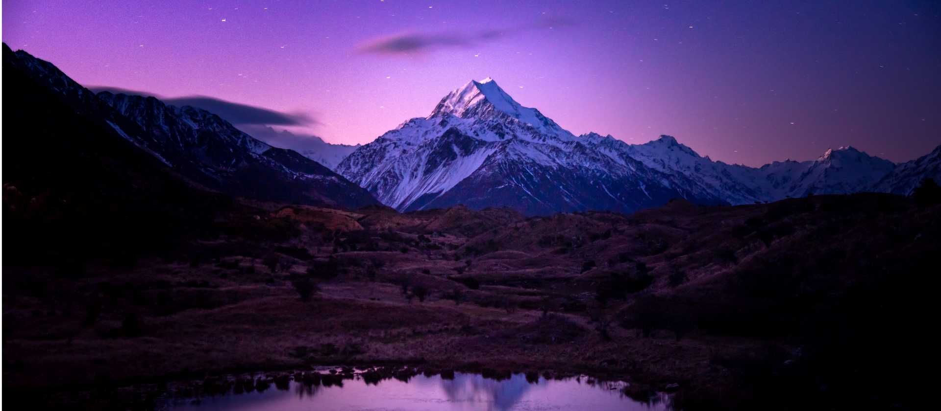 The stunning Aoraki/Mount Cook under a night sky. | Alex Meban