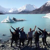 Taking a look at the icebergs after a walk to Tasman Glacier | Stephen Tulley