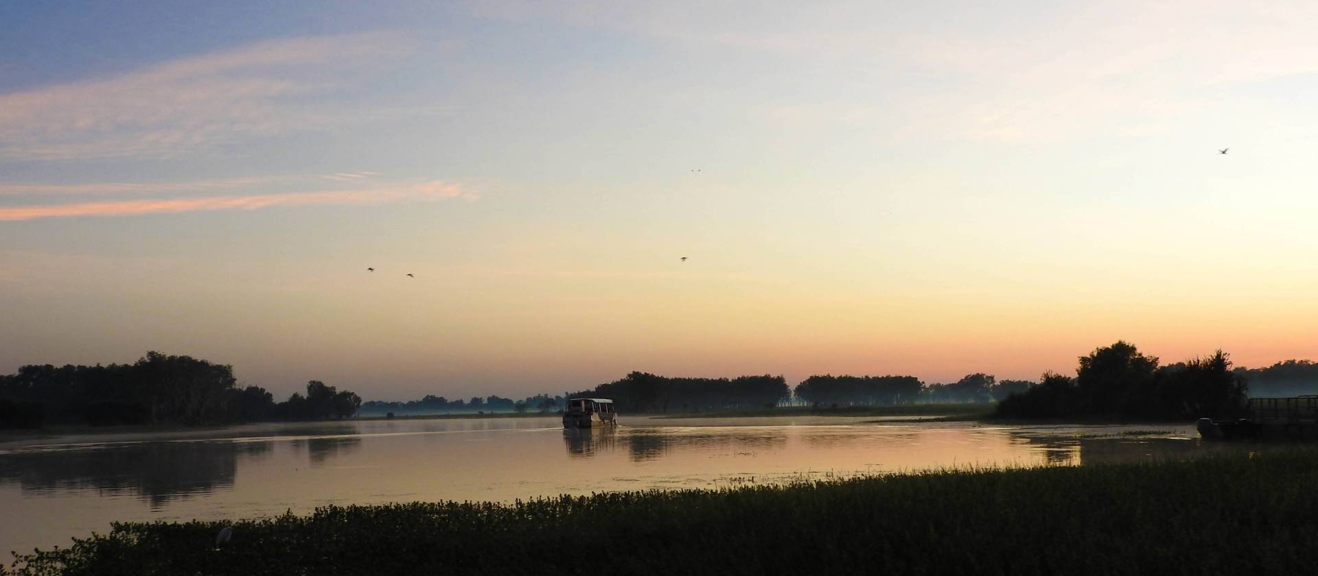 Sunset water views on the Yellow Water Lagoon | Holly Van De Beek