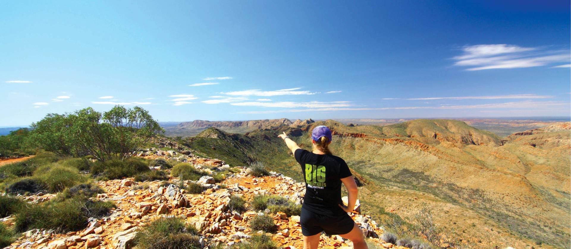 Feeling on top of the world as we descend down Mount Sonder | Linda Murden