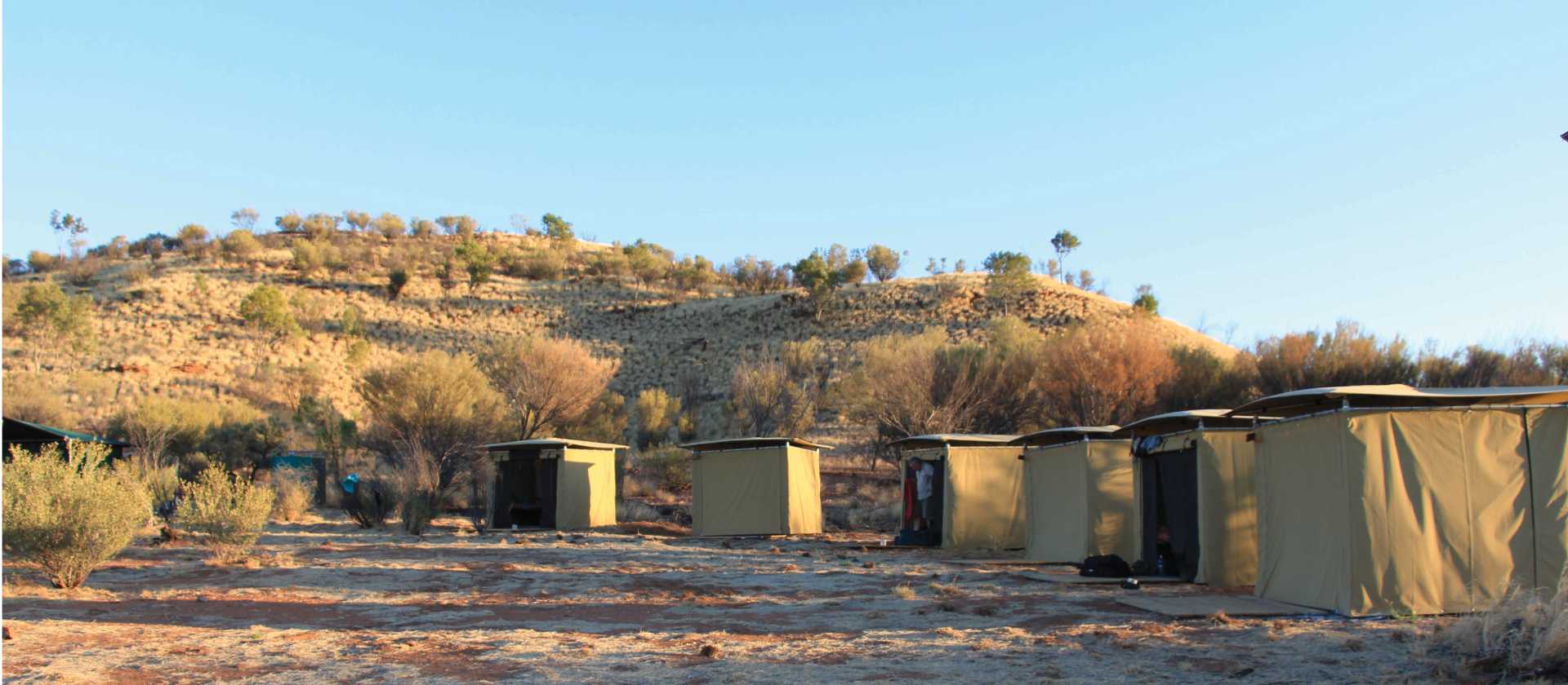 Sleeping tents at Nick's Camp | Ayla Rowe