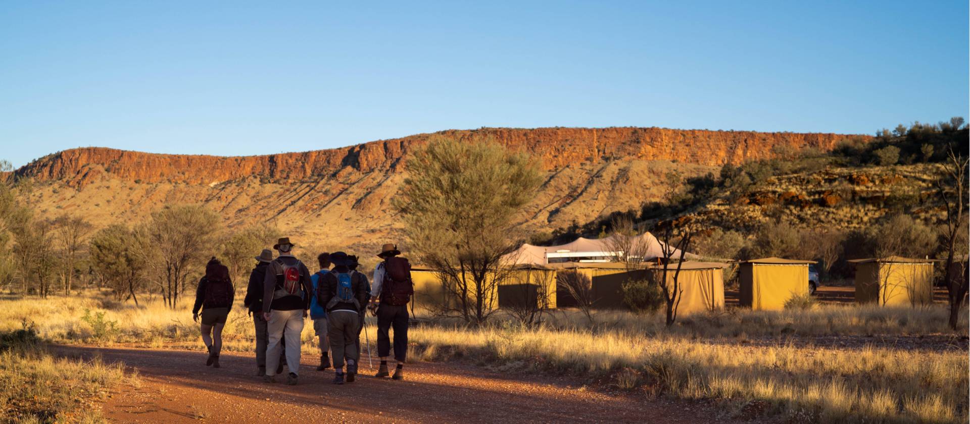 Walking into Nick's Camp on the Larapinta Trail | Shaana McNaught