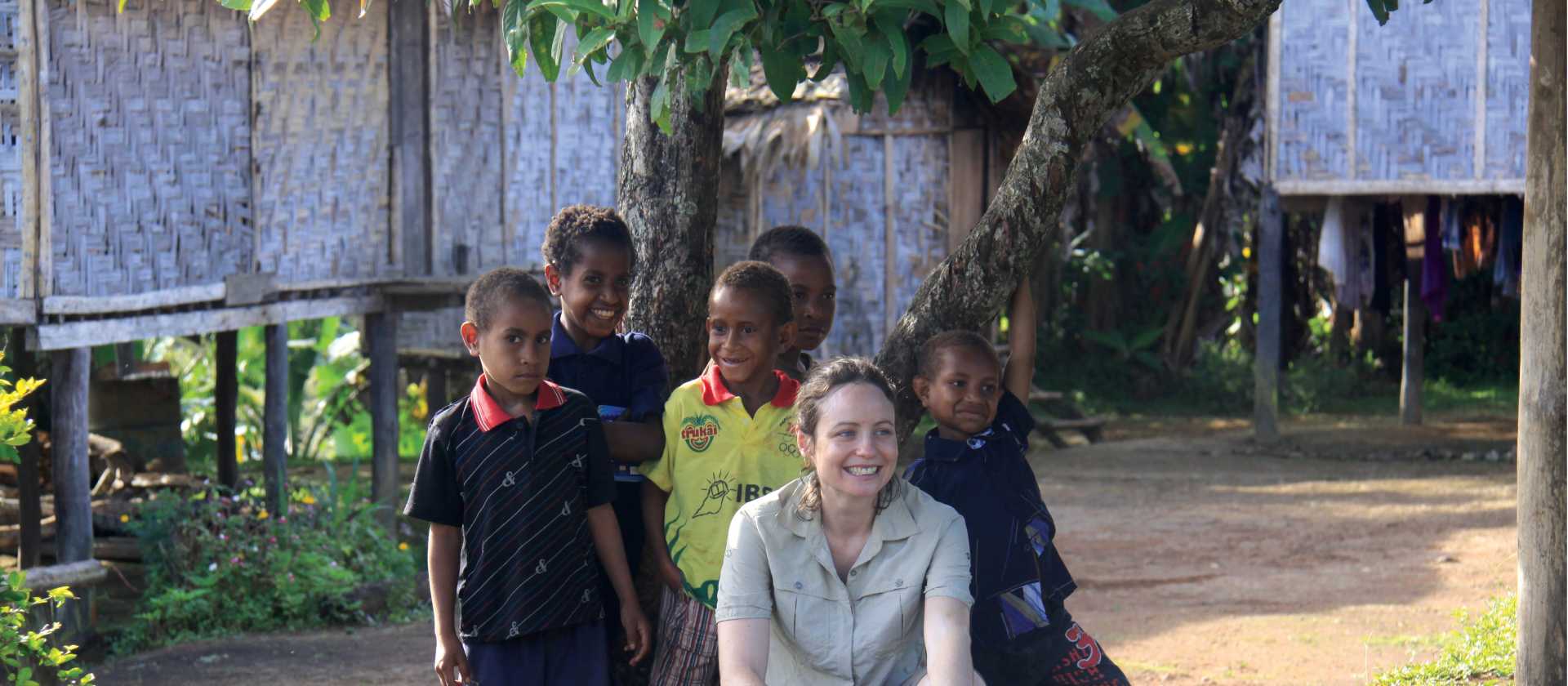 Meeting a group of local kids | Ken Harris