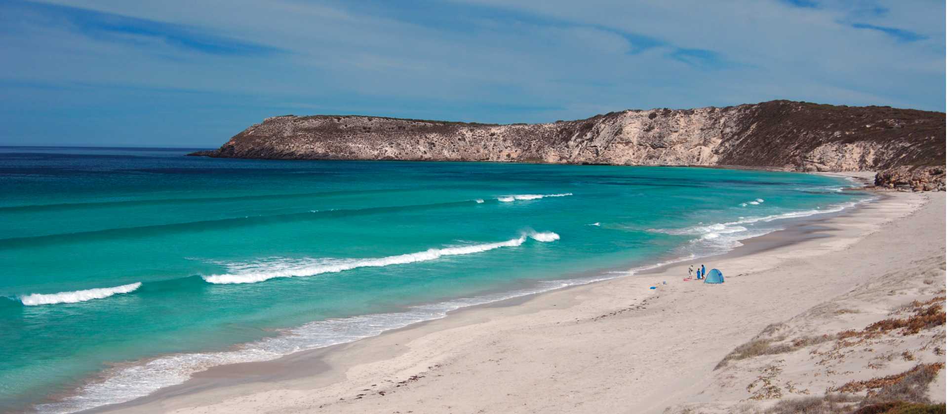 The pristine Pennington Bay on Kangaroo Island, South Australia