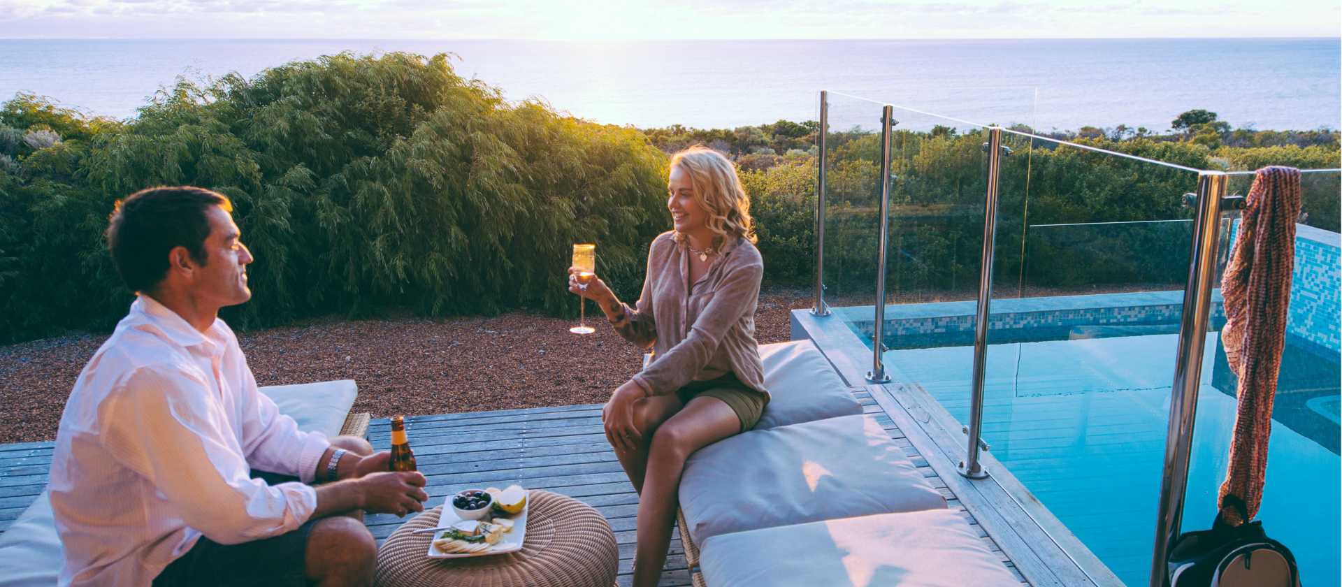 BB Injidup Spa Retreat - sunset drinks