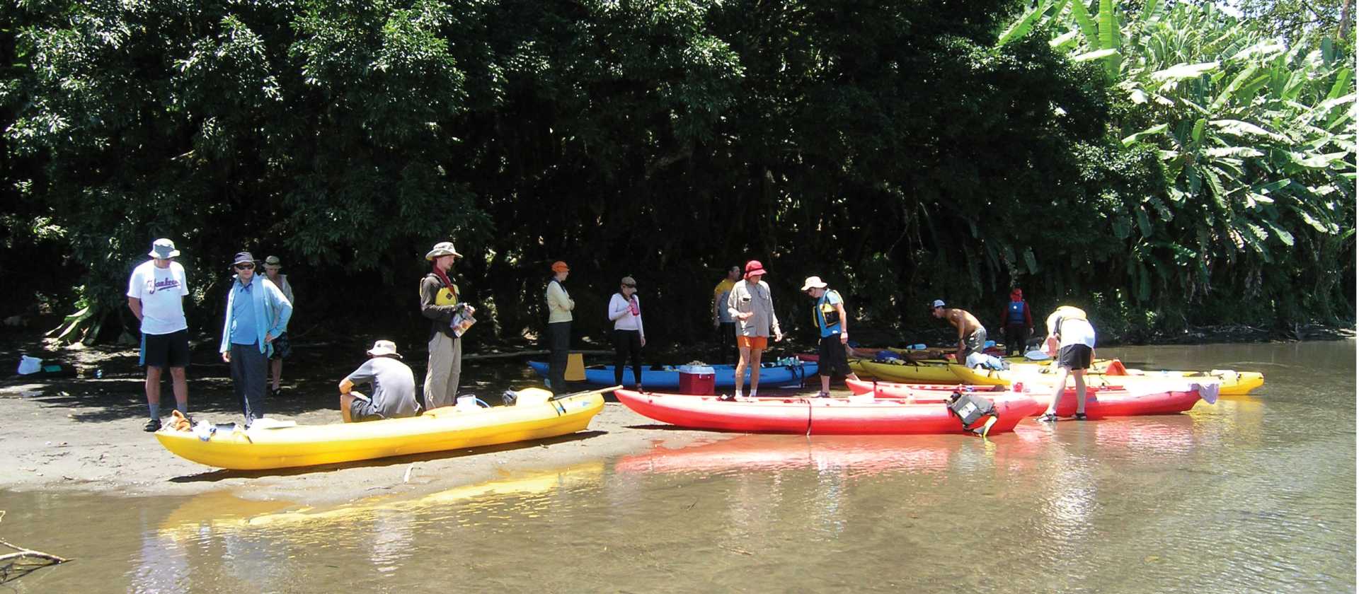 Kayaks used on our Costa Rica Traverse