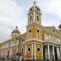 Colourful church in Granada