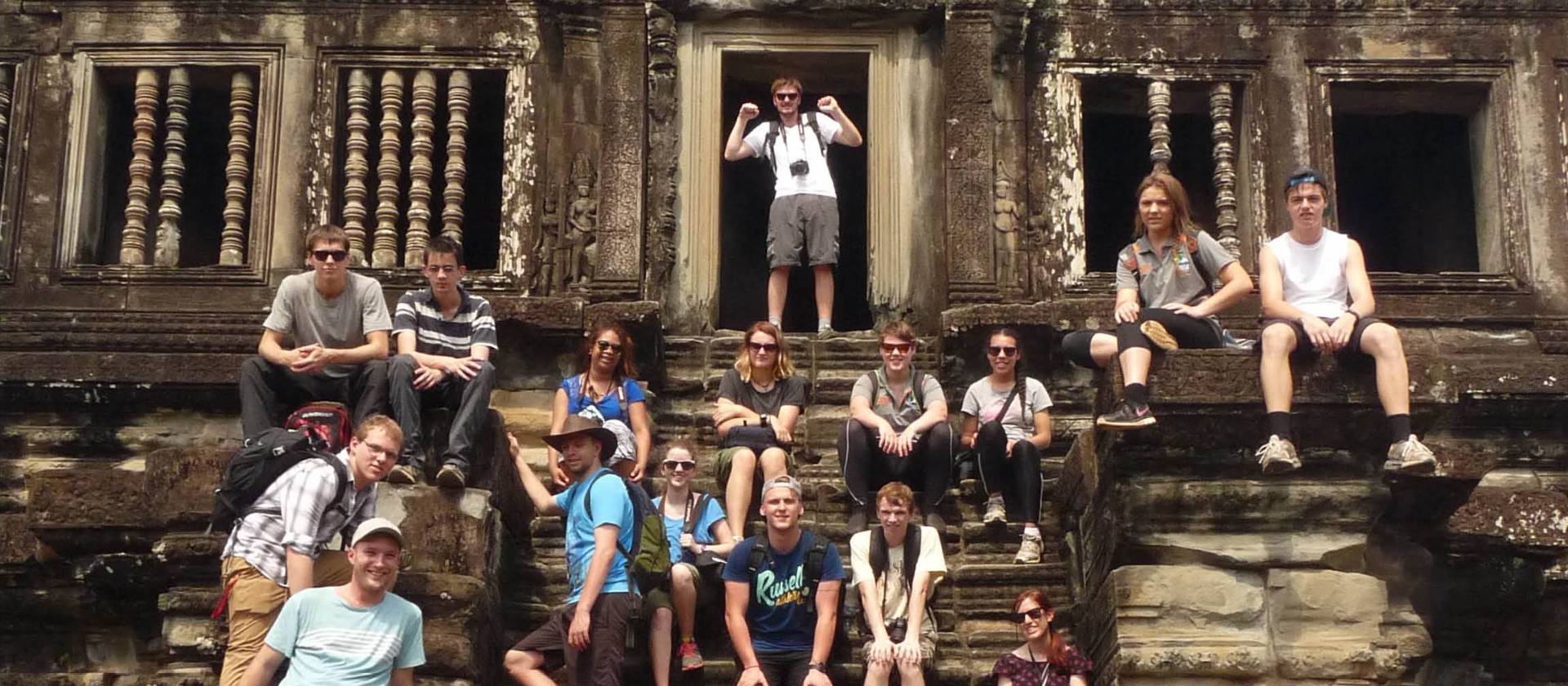 Students at Angkor Wat | John Nichol