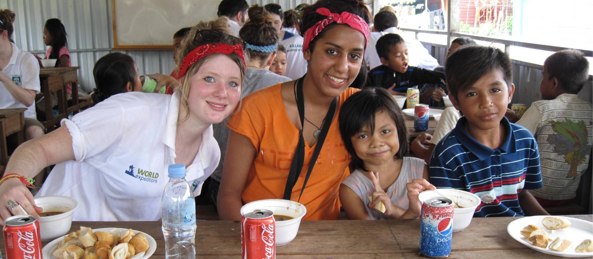 Making friends in Cambodia