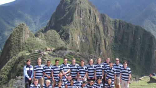 The Kings School in front of Machu Picchu | Drew Collins