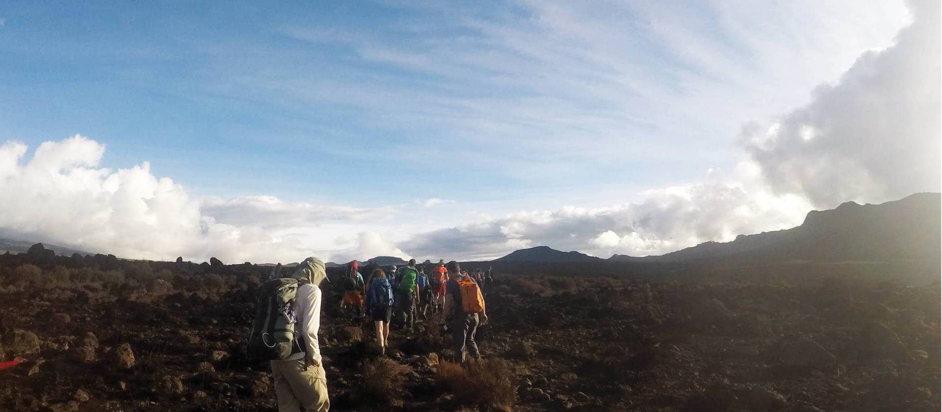 School group trekking on Mt Kilimanjaro | Eva Moon