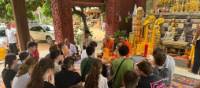 Students learning from monks at temples Braemar College