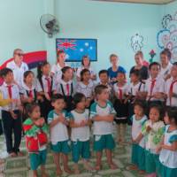 School students travelling in Vietnam