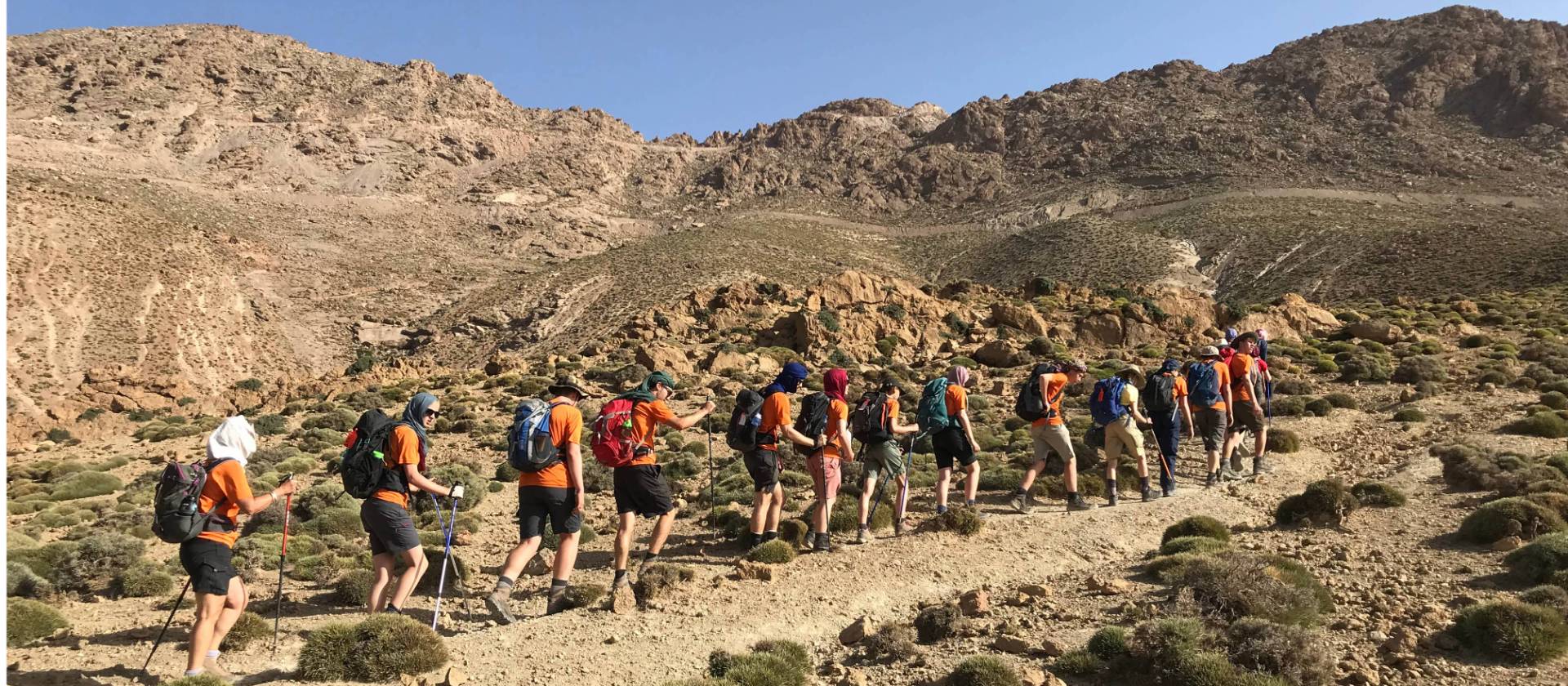 Students trekking the High Atlas, Morocco | Gareth Davies