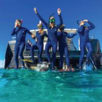 Students snorkelling off the coast of Exmouth, Ningaloo Reef | Tourism Western Australia