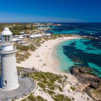 The lighthouse near Pinky's on Rottnest Island | Tourism Western Australia