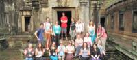 Group shot time at Angkor Wat
